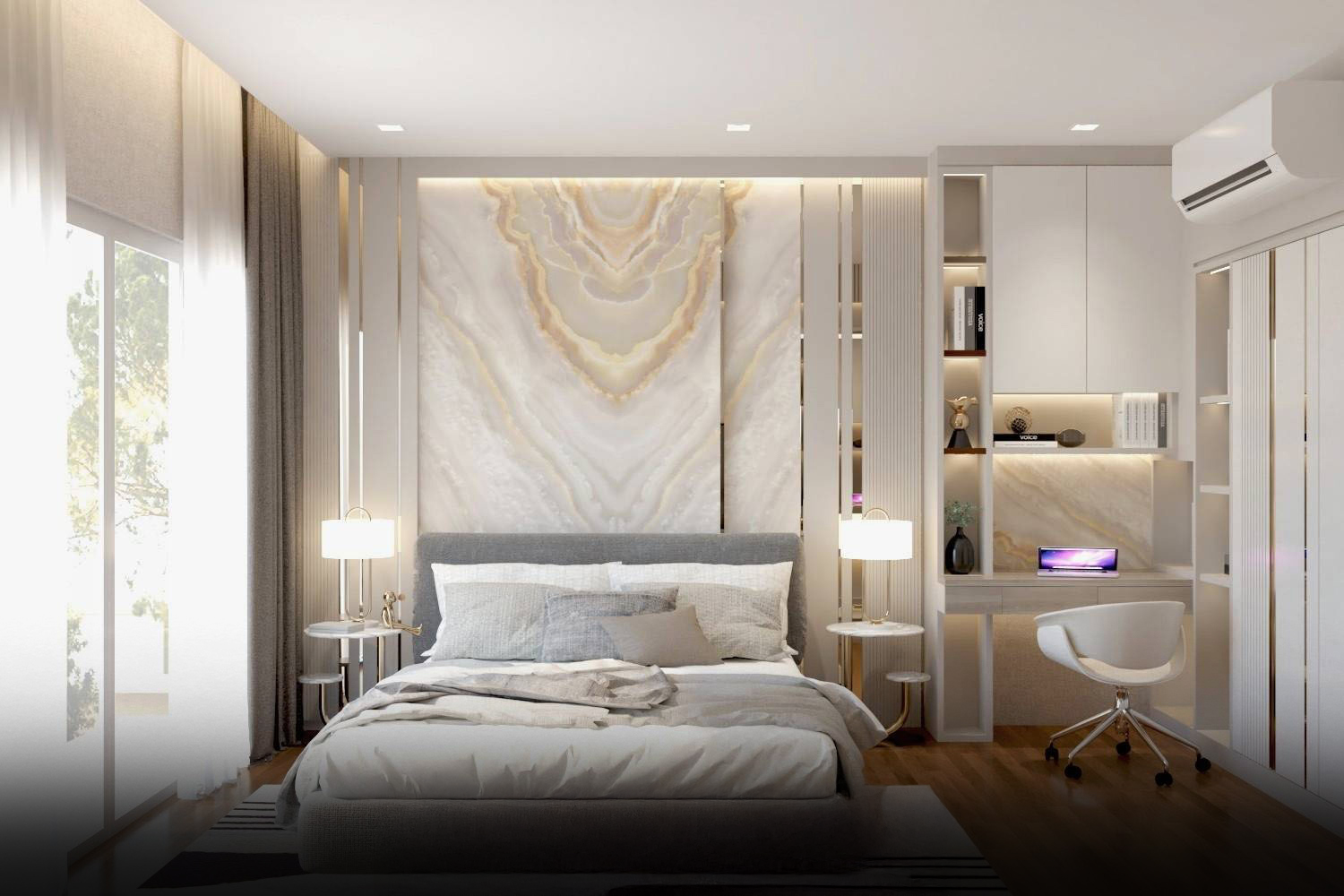ผลงานการออกแบบสไตล์ modern Luxury โครงการ นันทวัน พระราม9 - Queen ...