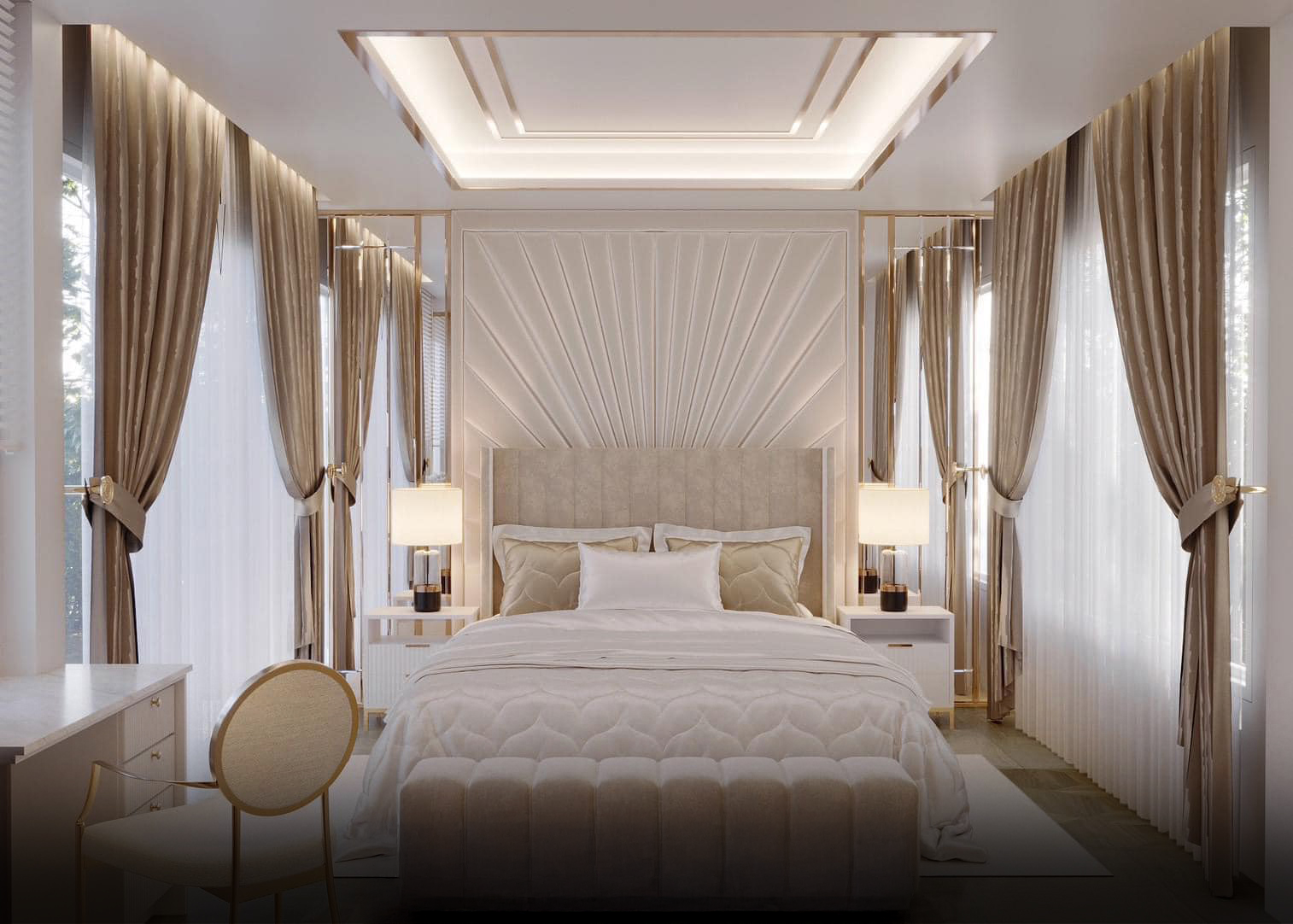 ผลงานการออกแบบสไตล์ modern Luxury แบบอลังการ - Queen Enterprise ...