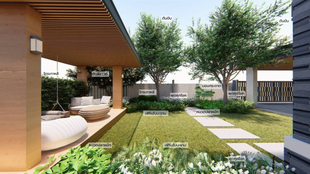 Packageออกแบบสวน รับจัดสวนหรู ออกแบบภูมิทัศน์ สวนสไตล์โมเดิร์น อินทีเรีย ผลงานออกแบบจริง ModernLuxury QueenEnterpriseConstructionCompany งานอินทีเรียคือสิ่งสำคัญ สถาปนิกออกแบบภูมิทัศน์ วิศวกรควบคุมงาน ผู้รับเหมามีใบกว สวนในบ้านหรู งานฝีมือประณีต รับเหมาจัดสวนครบวงจร