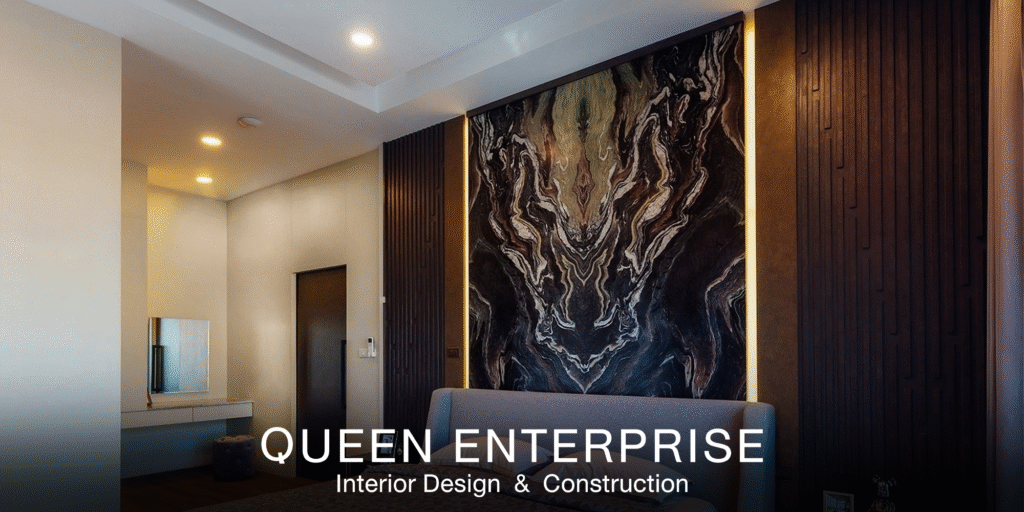 บริการตกแต่งภายใน, งานบิ้วอิน, Built-in, ออกแบบภายในบ้านหรู, อินทีเรีย, ผลงานตกแต่งภายในจริง, Modern Luxury, Queen Enterprise Construction Company, Queen Enterprise, งานอินทีเรียคือสิ่งสำคัญ, สถาปนิกออกแบบภายใน, ติดตั้งเฟอร์นิเจอร์บิ้วอิน, นักออกแบบตกแต่งภายใน, งานฝีมือประณีต, รับเหมาตกแต่งภายในครบวงจร