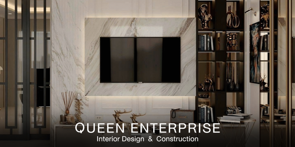 บริการตกแต่งภายใน, งานบิ้วอิน, Built-in, ออกแบบภายในบ้านหรู, อินทีเรีย, ผลงานตกแต่งภายในจริง, Modern Luxury, Queen Enterprise Construction Company, Queen Enterprise, งานอินทีเรียคือสิ่งสำคัญ, สถาปนิกออกแบบภายใน, ติดตั้งเฟอร์นิเจอร์บิ้วอิน, นักออกแบบตกแต่งภายใน, งานฝีมือประณีต, รับเหมาตกแต่งภายในครบวงจร