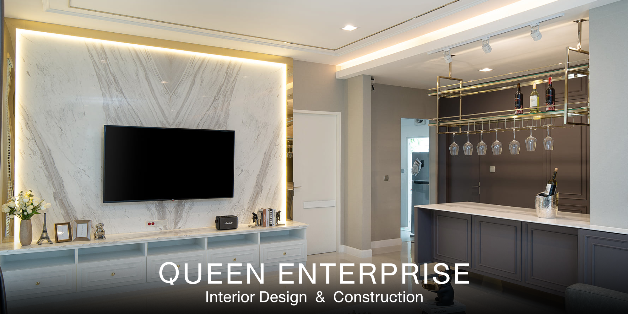 บริการตกแต่งภายใน, งานบิ้วอิน, Built-in, ออกแบบภายในบ้านหรู, อินทีเรีย, ผลงานตกแต่งภายในจริง, Modern Luxury, Queen Enterprise Construction Company, Queen Enterprise, งานอินทีเรียคือสิ่งสำคัญ, สถาปนิกออกแบบภายใน, ติดตั้งเฟอร์นิเจอร์บิ้วอิน, นักออกแบบตกแต่งภายใน, งานฝีมือประณีต, รับเหมาตกแต่งภายในครบวงจร