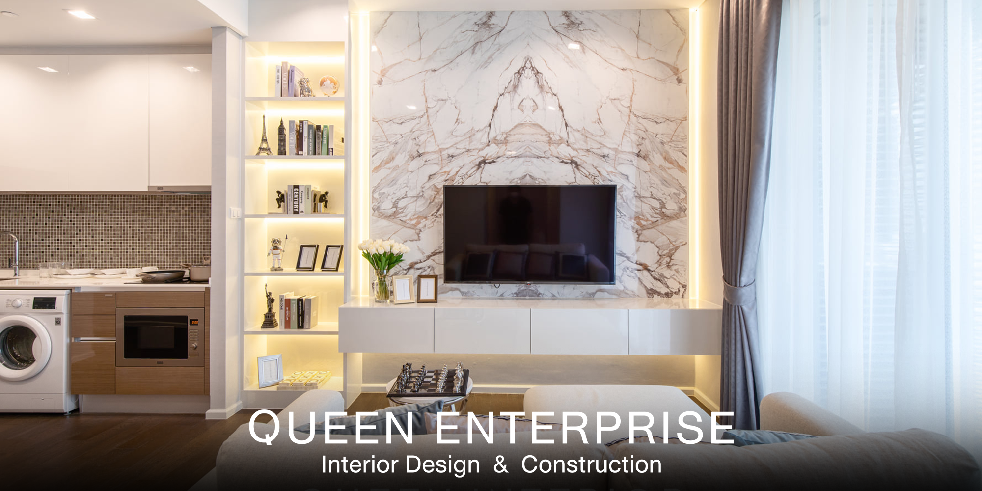 บริการตกแต่งภายใน, งานบิ้วอิน, Built-in, ออกแบบภายในบ้านหรู, อินทีเรีย, ผลงานตกแต่งภายในจริง, Modern Luxury, Queen Enterprise Construction Company, Queen Enterprise, งานอินทีเรียคือสิ่งสำคัญ, สถาปนิกออกแบบภายใน, ติดตั้งเฟอร์นิเจอร์บิ้วอิน, นักออกแบบตกแต่งภายใน, งานฝีมือประณีต, รับเหมาตกแต่งภายในครบวงจร