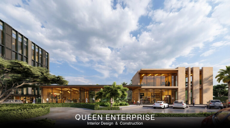ออฟฟิศ,สำนักงาน,ออกแบบสถาปัตยกรรมภายนอก,QueenEnterpriseConstructionCompany,งานโครงสร้างคือสิ่งสำคัญ,วิศวกรโครงสร้าง,สถาปนิก,แปลนตึก,วิศวกรงานระบบ,ออกแบบระบบภายใน,ระบบไฟ,อินทีเรีย