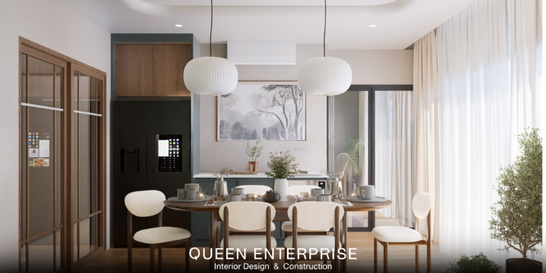 ผลงานออกแบบสไตล์ Cozy Minimal Centro ทวีวัฒนา, ตกแต่งภายในห้องนั่งเล่นโทนอุ่น, ออกแบบบ้านสไตล์มินิมอลพรีเมียม, Queen Enterprise Construction Company, งานอินทีเรียคือสิ่งสำคัญ, สถาปนิกออกแบบภายใน, วิศวกรงานระบบ, งานฝีมือประณีต, บิ้วอินไม้โทนอ่อน, การจัดแสงไฟ Warm White ในบ้าน, ภาพ 3D Perspective Centro ทวีวัฒนา