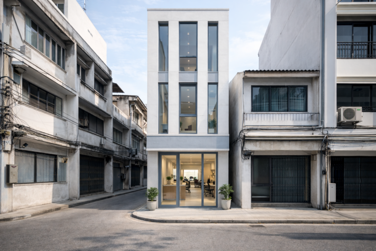 รีโนเวทตึกแถว, โฮมออฟฟิศ, อาคารพาณิชย์, ฟาซาดโมเดิร์น, สำนักงานในตึกแถว, รีโนเวทออฟฟิศ, ตึกแถวไทย